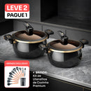 [PROMOÇÃO] Panela de Aço Forjado Duble à Prova de Explosões + Brindes | Somente Hoje!
